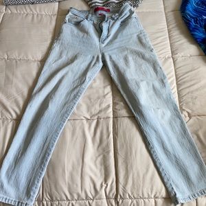 High waisted stretch jeans